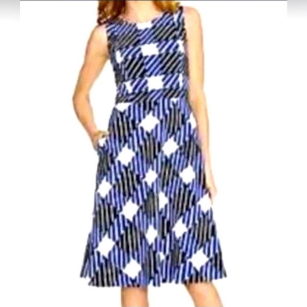 Talbots Large Gingham Print
Sleeveless Dress